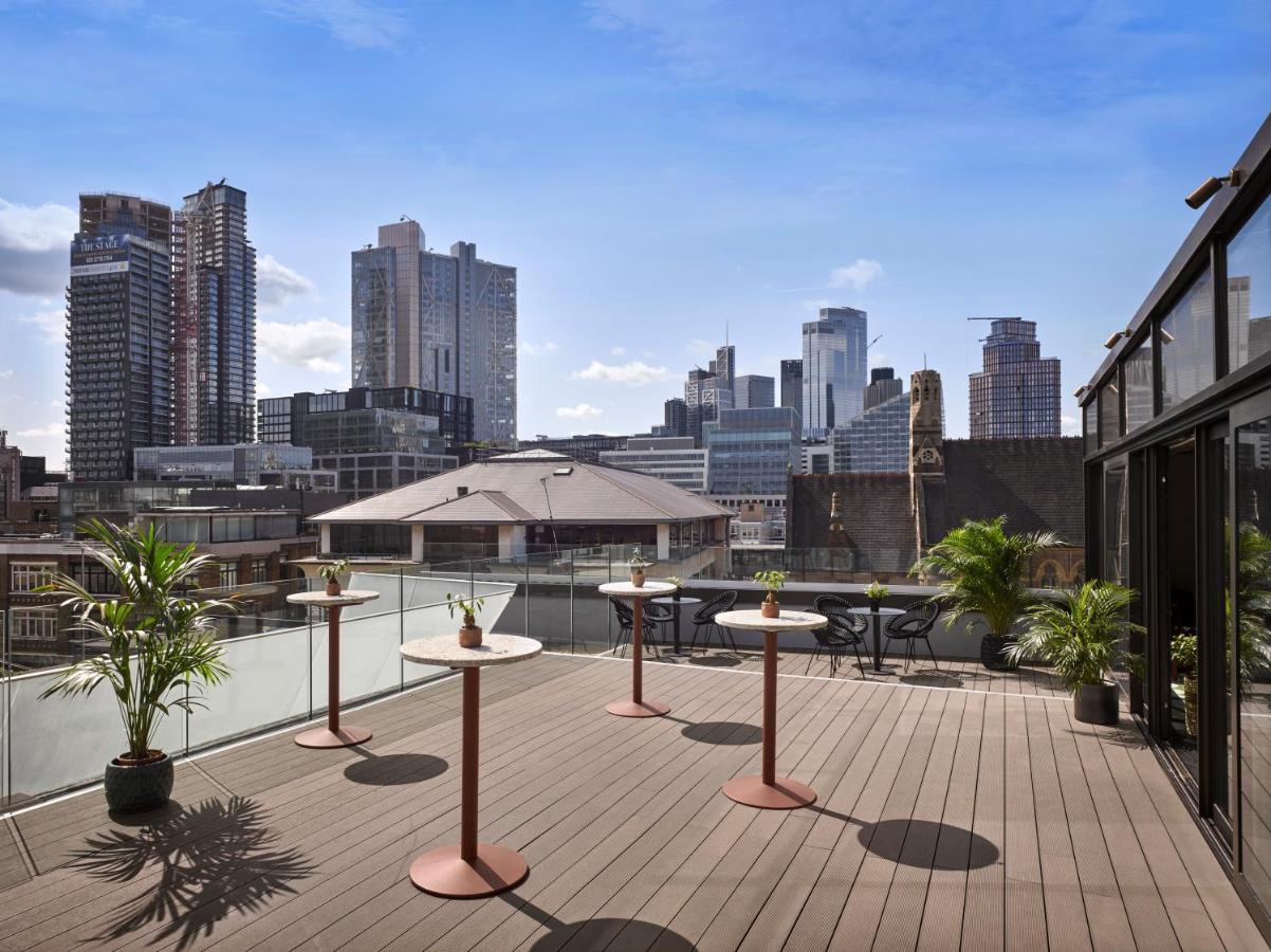 Nobu Hotel London Shoreditch Esterno foto The rooftop terrace